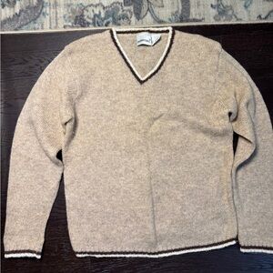 Fashion Bug Women's Beige V-Neck Sweater